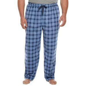 Men's Big & Tall Foundry Microfleece Plaid Fleece Pajama Sleep Pants Size 5XL